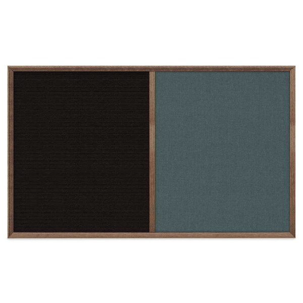 United Visual Products Slim Style Indoor Enclosed Corkboard, 18 UV501SC-BRONZE-COBACC - main